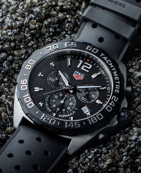 black and silver taguaer formula 1 watch replica|are tag heuer watches real.